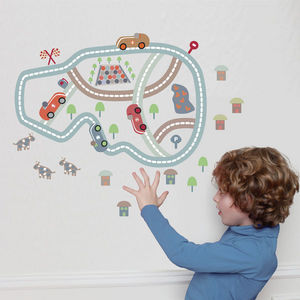 ART FOR KIDS - stickers circuit imaginaire - Sticker Décor Adhésif Enfant