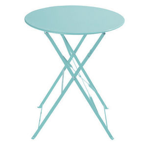 MAISONS DU MONDE - table turquoise confetti - Table De Jardin Ronde