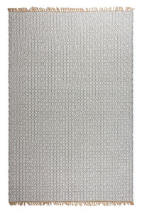 FABHABITAT - tapis en plastique recyclé lancut gris très grand - Tapis Contemporain