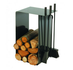 Accessoire cheminée tout-en-un Stockage & Serviteur - Devaux