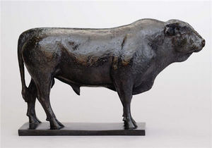 Galerie P. Dumonteil - taureau - Sculpture Animalière