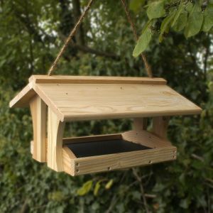 Cabane à oiseaux double fonction nichoir mangeoire Wildlife Garden
