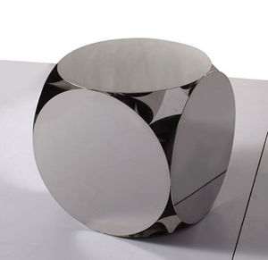 Sodezign - table design acier 50 cm x 50 cm - Bout De Canapé