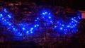 Guirlande lumineuse-FEERIE SOLAIRE-Guirlande solaire 60 leds bleues à clignotements 7