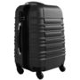 Valise à roulettes-WHITE LABEL-Lot de 4 valises bagage ABS noir