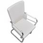 Chaise-WHITE LABEL-4 chaises de salle à manger blanche
