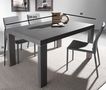 Table de repas rectangulaire-WHITE LABEL-Table repas extensible WIND design wengé 120 cm
