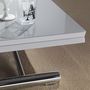 Table basse relevable-WHITE LABEL-Table basse relevable extensible LIFT WOOD blanc b