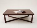 Table basse rectangulaire-WHITE LABEL-Table basse carrée VARADERO - Bois clair