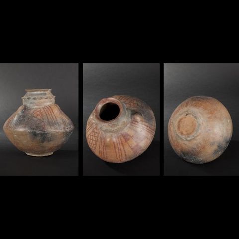 Expertissim - Objet d'art précolombien-Expertissim-Vase en terre cuite  à décor en négatif. Colombie,