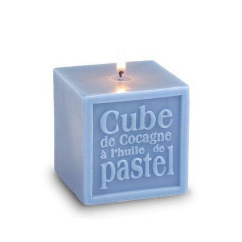 Graine De Pastel - Bougie parfumée-Graine De Pastel-Bougie de Cocagne Cube à lextrait de pastel - Grai