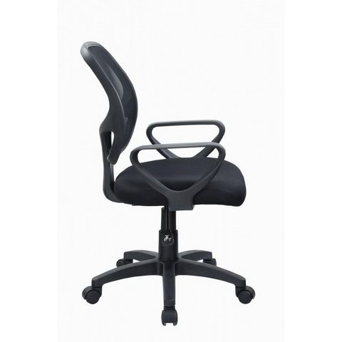 WHITE LABEL - Fauteuil de bureau-WHITE LABEL-Chaise fauteuil de bureau noir