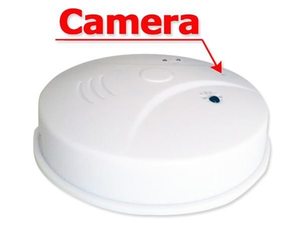 WHITE LABEL - Camera de surveillance-WHITE LABEL-Détecteur de fumée factice détecteur de mouvement 