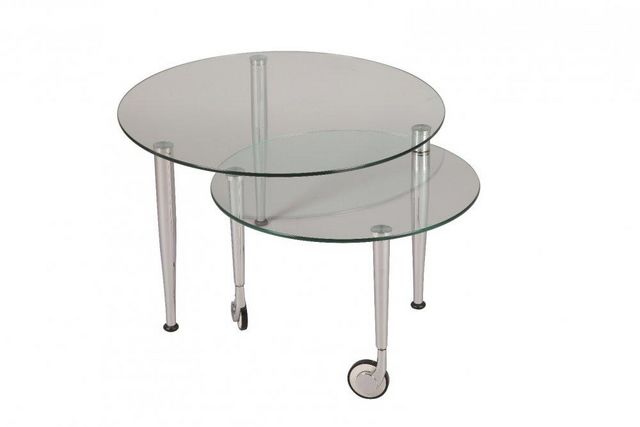 WHITE LABEL - Table basse forme originale-WHITE LABEL-Table basse EIGHT en verre transparent
