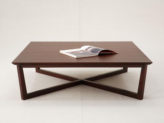 WHITE LABEL - Table basse rectangulaire-WHITE LABEL-Table basse carrée VARADERO - Bois clair