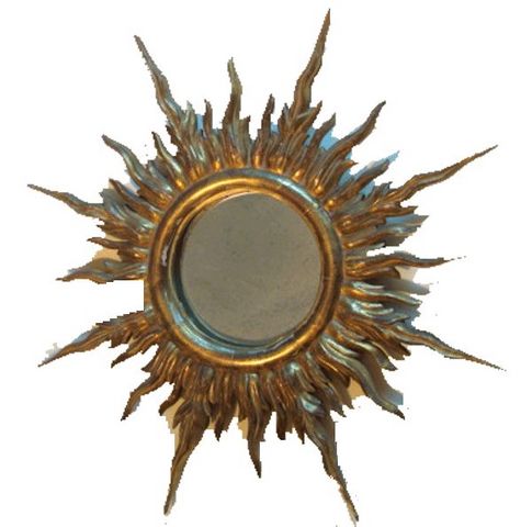 Antiquités SANT VICENS - Miroir sorcière-Antiquités SANT VICENS-Miroir soleil
