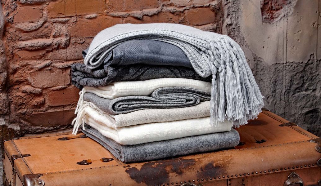 FIBRE BY AUSKIN Tartan rug Bedspreads and bed-blankets Household Linen  | 