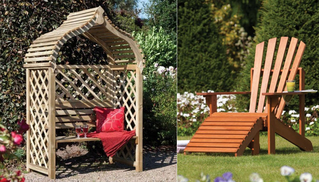 ROWLINSON Garden Deck chair Garden chaises longues Garden Furniture  | 