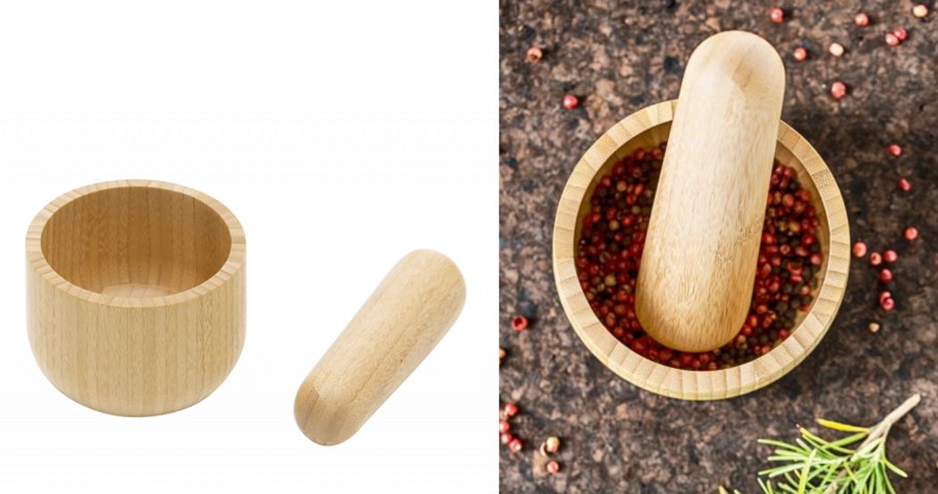 PEBBLY Mortar and pestle Cooking utensils Kitchen Accessories  | 