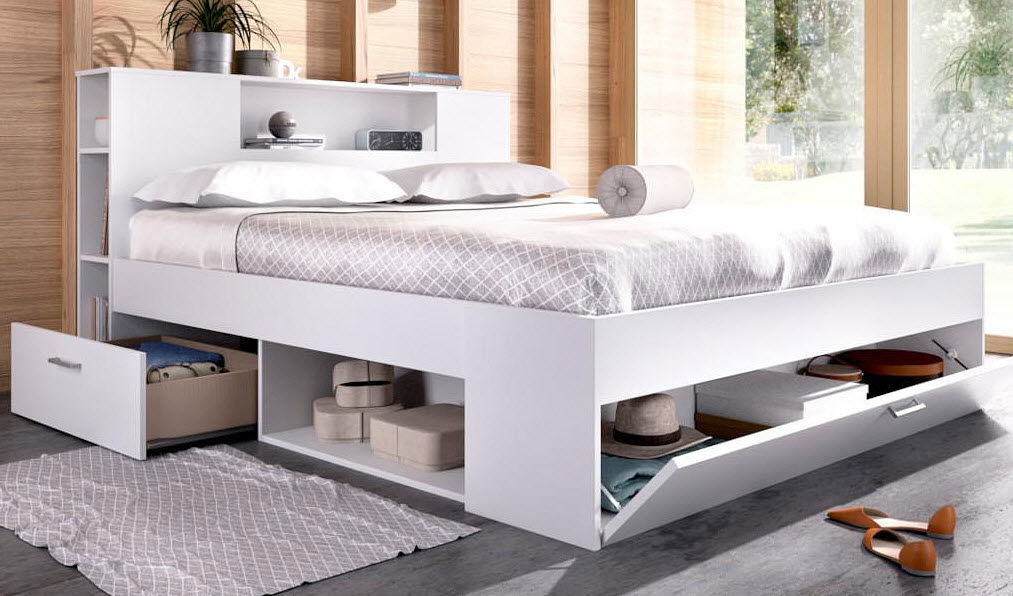 Vente-Unique.com Storage bed Single beds Furniture Beds  | 