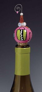 LOLITA DESIGNS - shopaholic too - Decorative Bottle Stopper