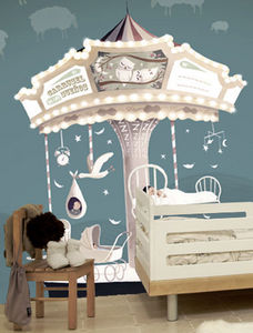 TRES TINTAS - carousel of dreams - Children's Wallpaper