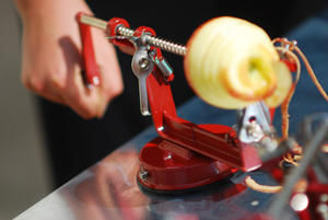 Tellier Gobel - eplucheur trancheur vide-pomme ventouse 32x12,5x19 - Apple Peeler
