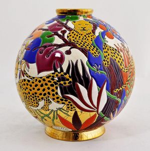EMAUX DE LONGWY - guépards - Decorative Ball