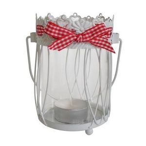 CÉCILIA - lanterne photophore ronde esprit campagne - cécili - Candle Jar