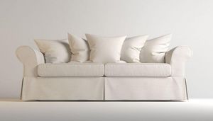Home Spirit - canapé lit convertible harry microfibre ivoire mat - Sofa Bed