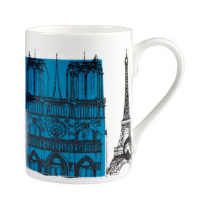 Poole Pottery - cities in sketch mug paris - Tea Cup