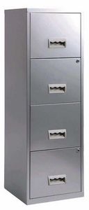 PIERRE HENRY - colonne de rangement tiroirs en métal alu - Filing Cabinet
