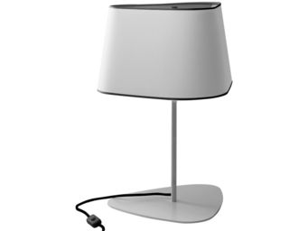 Designheure - petit nuage - lampe à poser blanc/noir h35cm | lam - Table Lamp