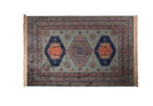 WHITE LABEL - tapis jar dutchbone vert - Berber Carpet