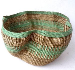 DESIGN AFRIKA - bolga wave neutral - Storage Basket