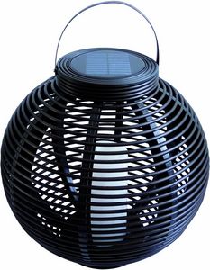 MUNDUS - lanterne solaire ronde en plastique tressé ova - Outdoor Lantern