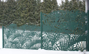 FRANCE RESILLE - palmier - Fence With An Openwork Design