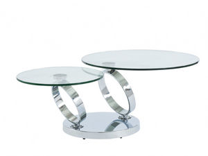 WHITE LABEL - table basse joline - Round Coffee Table