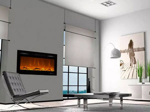 mobilier moss - kamin black nice 50 - Electric Fireplace