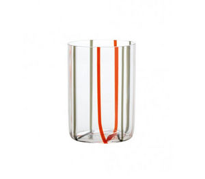 Zafferano - tirache red grey 6 pieces - Glass