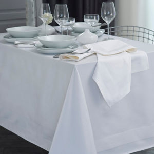 Nydel - bande satin blanc - Rectangular Tablecloth