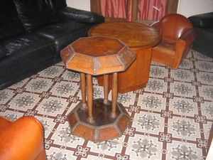 Fauteuil Club.com - table cuir club - Original Form Coffee Table