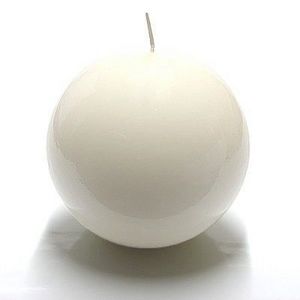 Cerabella - bougie ronde blanche - Round Candle