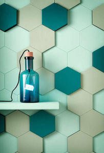 CUIR AU CARRE - hexagone - Leather Tile