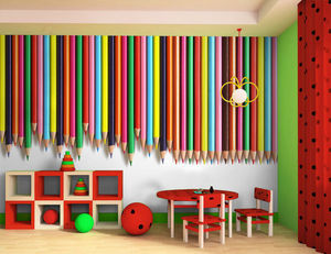 DECLIK - crayon - Children's Wallpaper