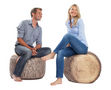 Floor cushion-MEROWINGS-Forest Stump Indoor Pouf