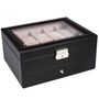 Watch box-WHITE LABEL-Coffret boîte présentoir 20 montres