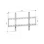 TV wall mount-WHITE LABEL-Support mural TV fixe ultra plat max 55