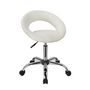 Rolling stool-WHITE LABEL-Tabouret à roulette chaise bureau blanc