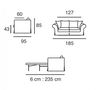 Sofa-bed-Home Spirit-Canapé lit convertible HARRY microfibre ivoire Mat